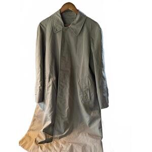 Vintage Burberrys Men TrenchCoat Khaki SingleBreasted 80s90s